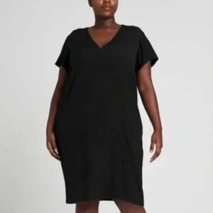 NWT Universal Standard 4XS Kendra Crepe Dress in Black (0/XS equivalent)